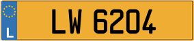 Trailer License Plate